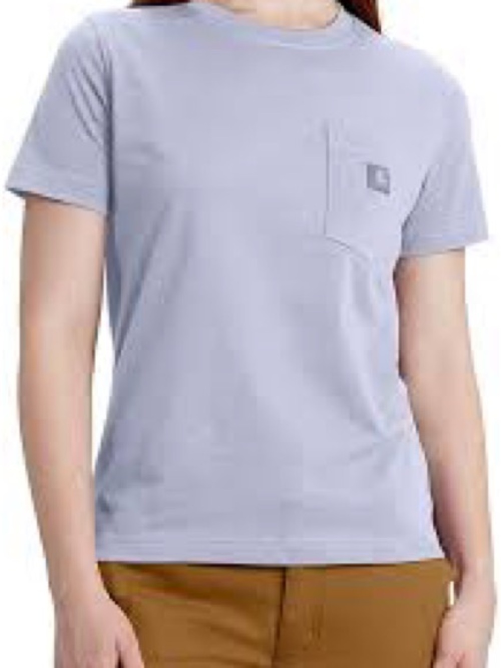 Carhartt Short-Sleeve Pocket Tee in Light Lavender